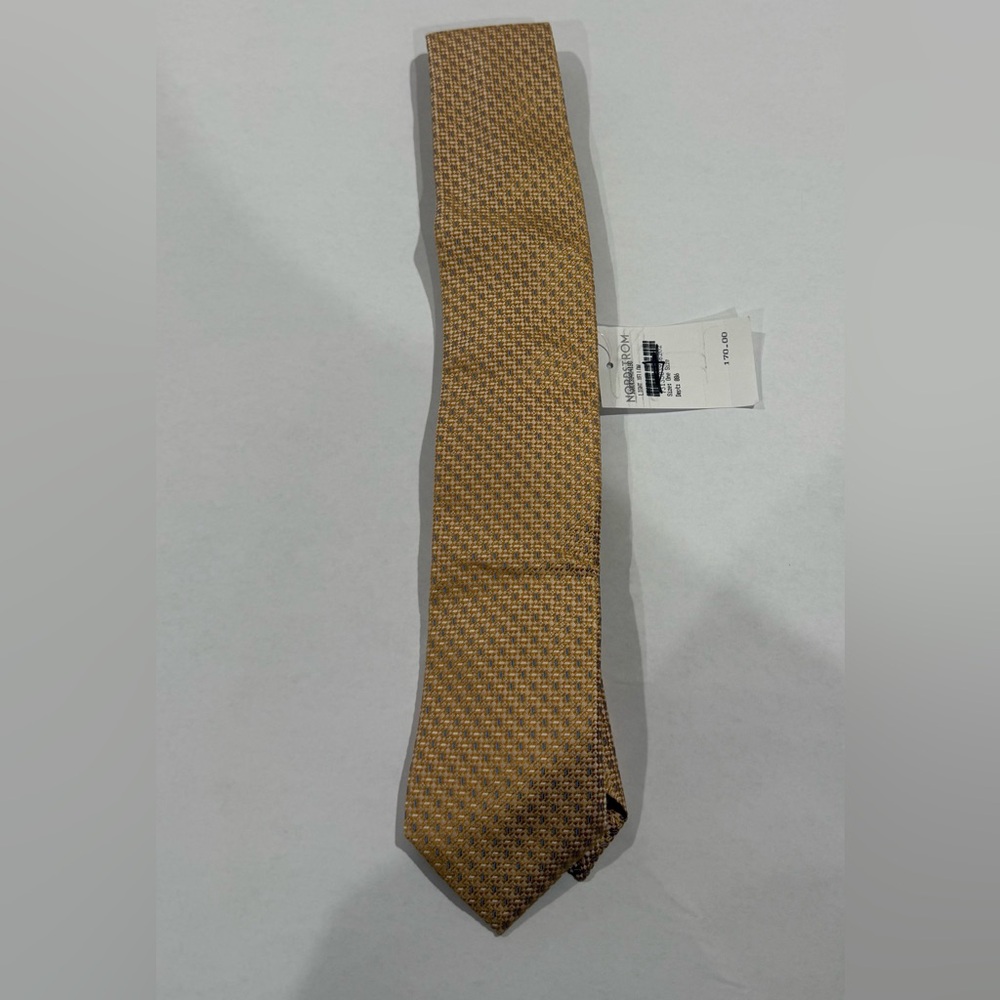 New! Eton Designer Gold and blue Checkered Tie